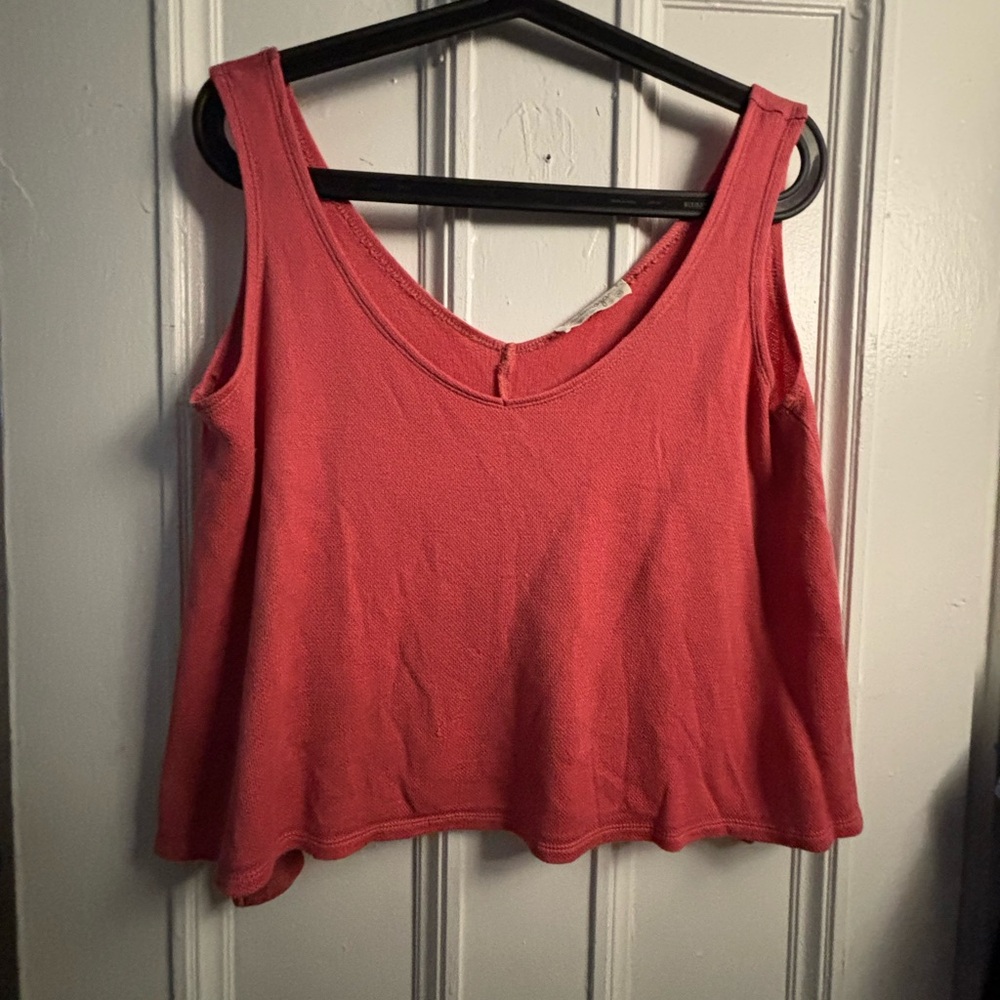 Meemoza - Chic Pink Sleeveless Crop Top (medium, oversize look, made/fait au 🇨🇦)